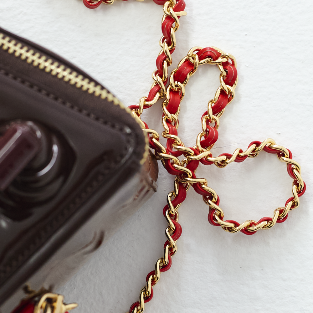 Chocolate The Betty Ate Collection bag handle