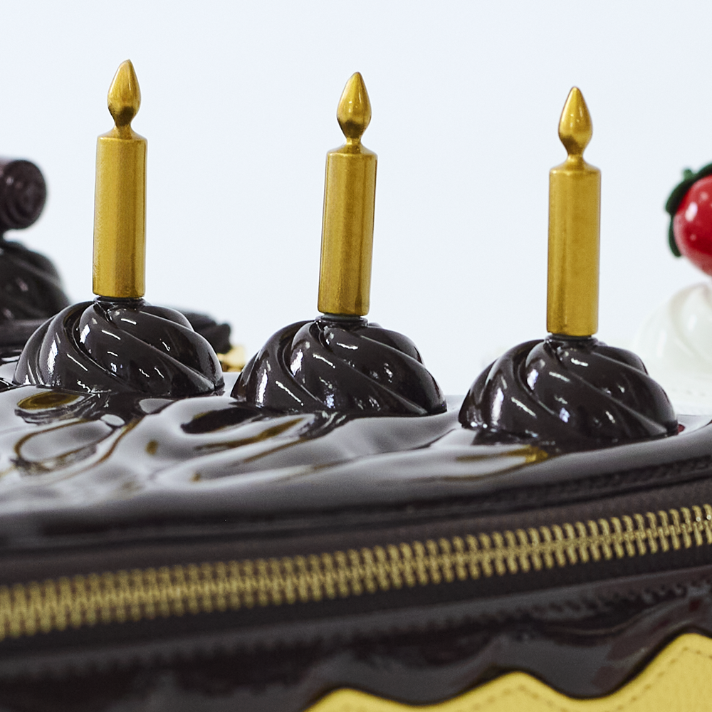 Yellow The Betty Ate Collection bag candles top